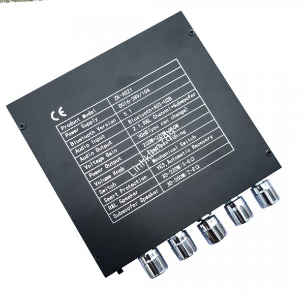 Mạch khuếch đại công suất Class D 2.1 16-38VDC 790W 2x220W+350W TPA3255